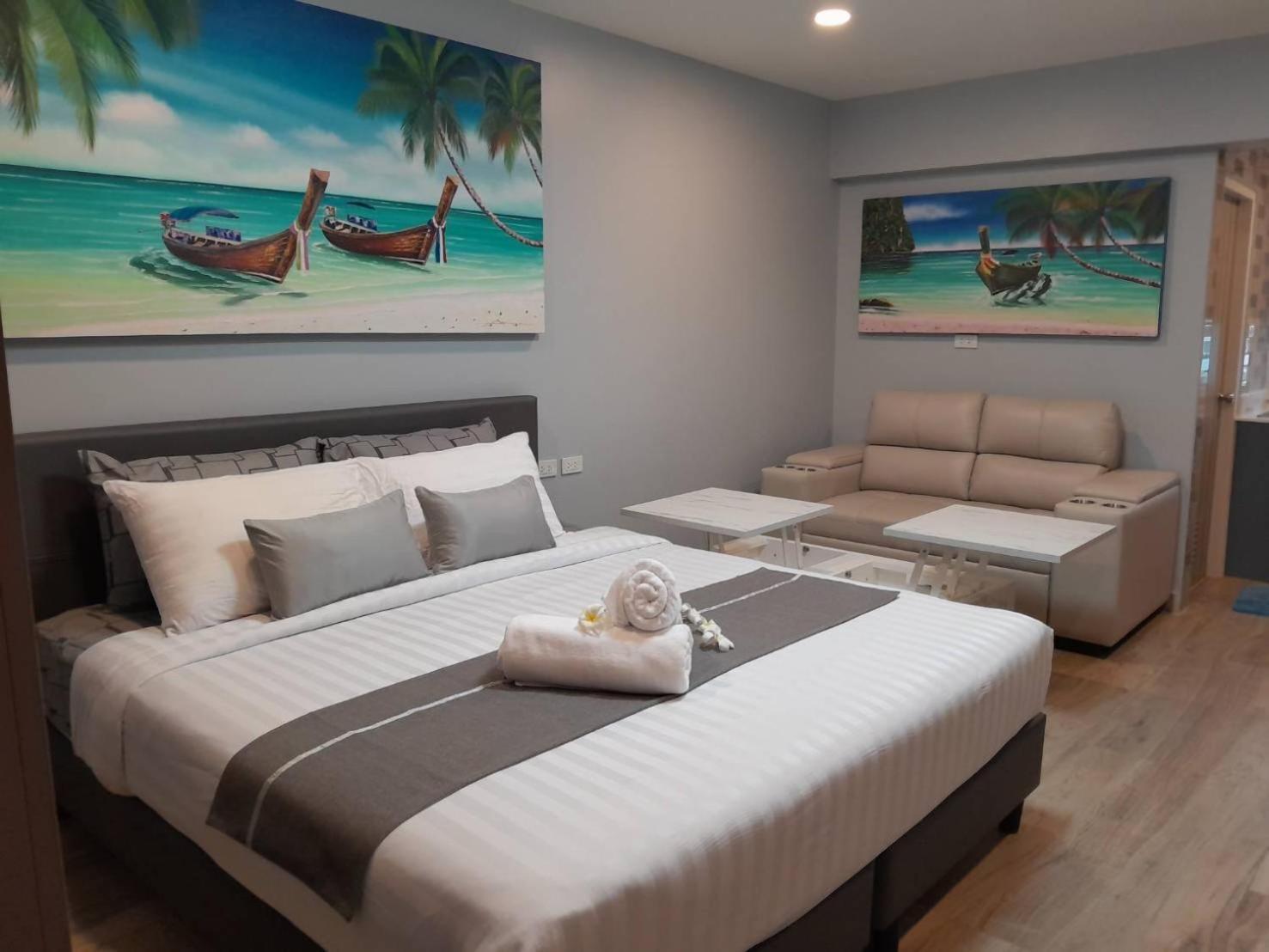 Lägenhet Private Modern By Vacation Located In The Heart Of Patong, Walking Distance To The Beach, Kitchen, Private Bathroom, Seating Area, 65